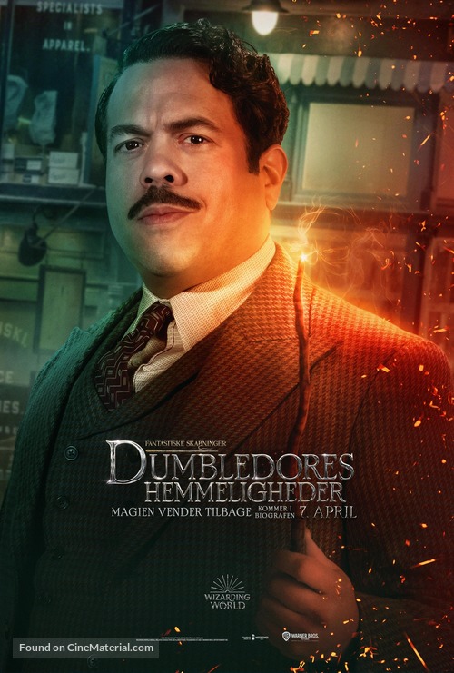 Fantastic Beasts: The Secrets of Dumbledore - Danish Movie Poster