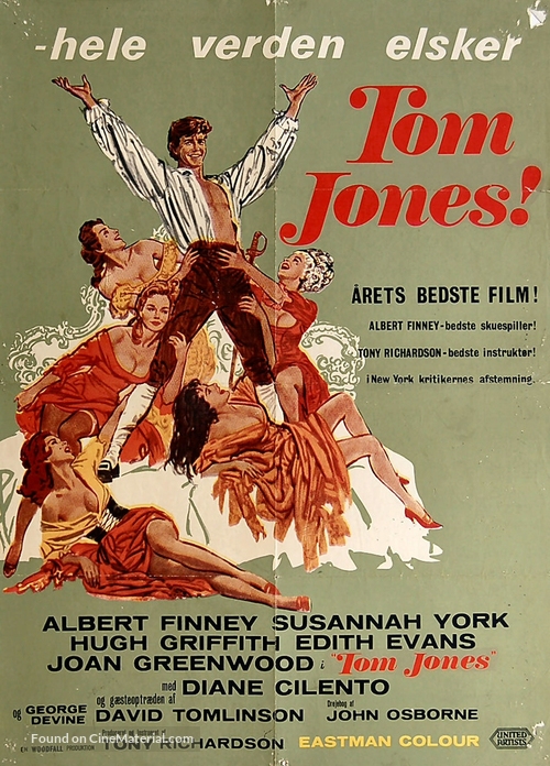 Tom Jones - Danish Movie Poster