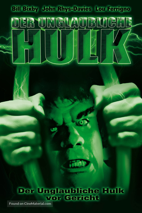 The Trial of the Incredible Hulk - German VHS movie cover