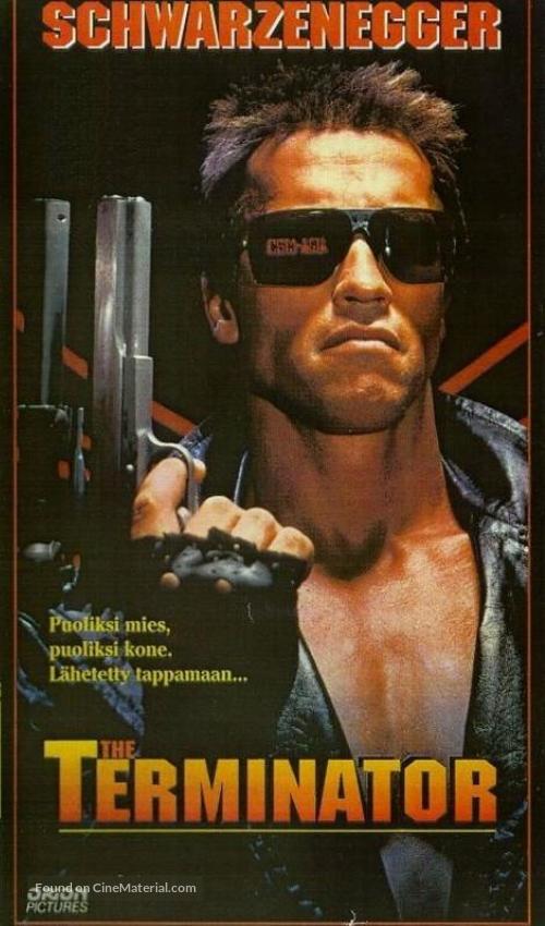 The Terminator - Finnish VHS movie cover