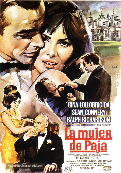 Woman of Straw - Spanish Movie Poster