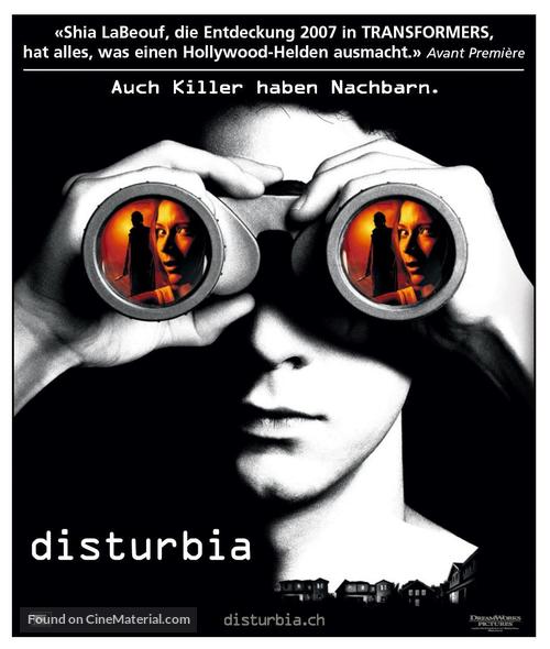 Disturbia - Swiss Movie Poster
