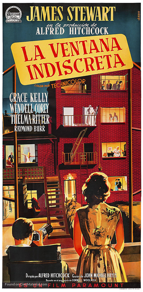 Rear Window - Spanish Movie Poster