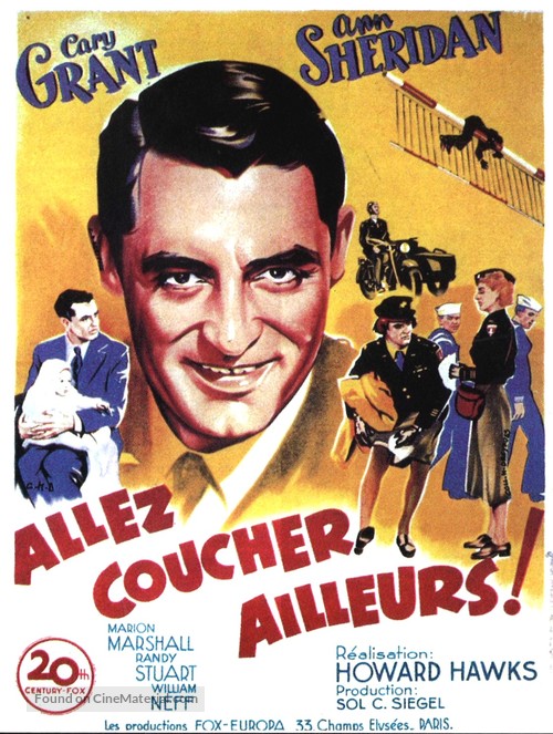 I Was a Male War Bride - French Movie Poster