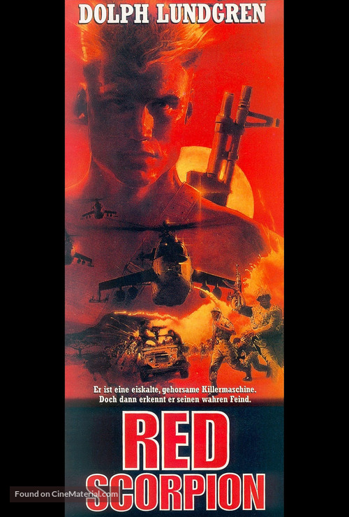 Red Scorpion - German VHS movie cover