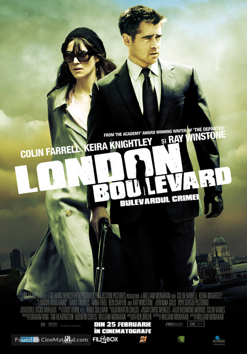 London Boulevard - Romanian Movie Poster