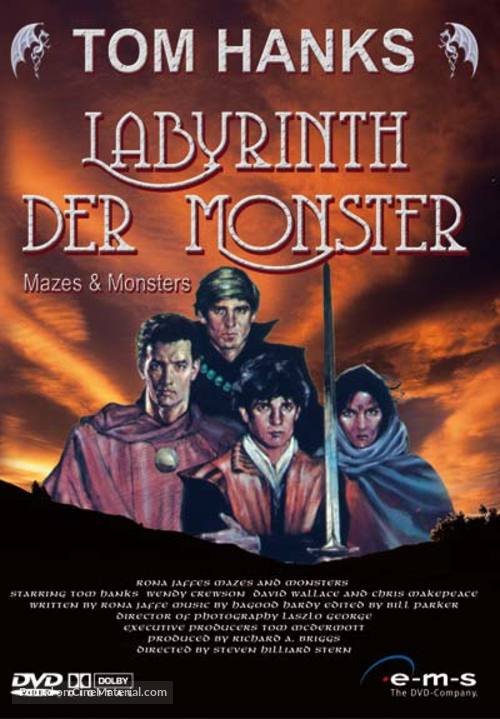 Mazes And Monsters - German DVD movie cover