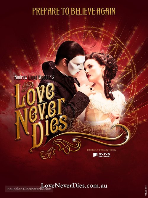 Love Never Dies - Australian Movie Poster