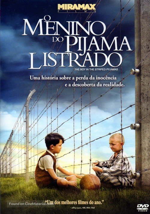 The Boy in the Striped Pyjamas - Brazilian DVD movie cover
