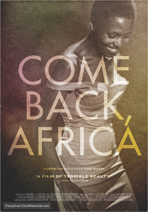 Come Back, Africa - Movie Poster