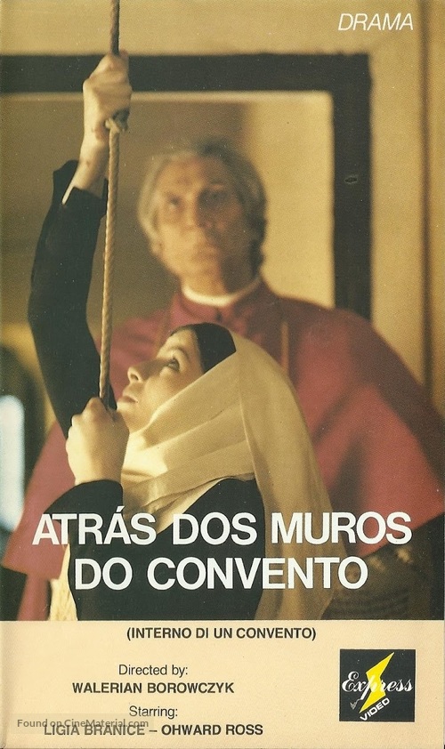 Interno di un convento - Brazilian VHS movie cover