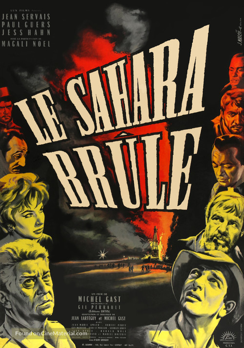 Le Sahara br&ucirc;le - French Movie Poster