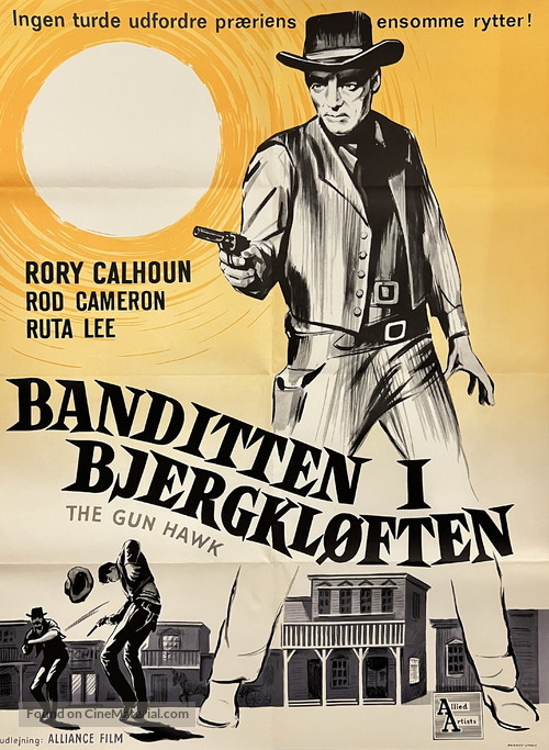 The Gun Hawk - Danish Movie Poster