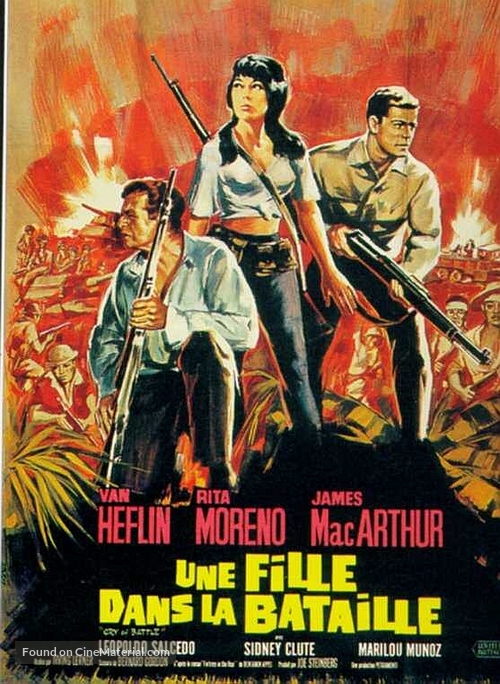 Cry of Battle - French Movie Poster
