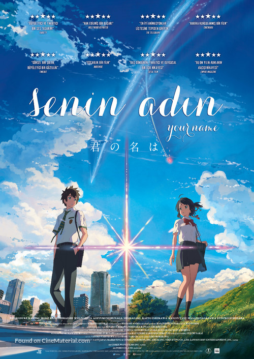 Kimi no na wa. - Turkish Movie Poster