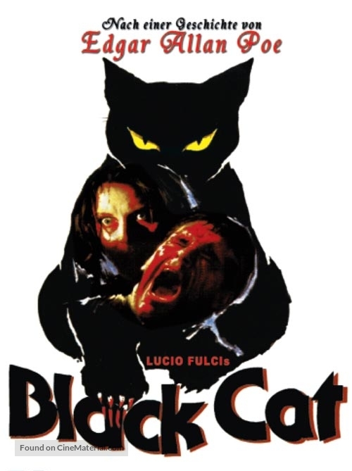 Black Cat (Gatto nero) - German DVD movie cover