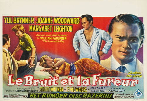 The Sound and the Fury - Belgian Movie Poster