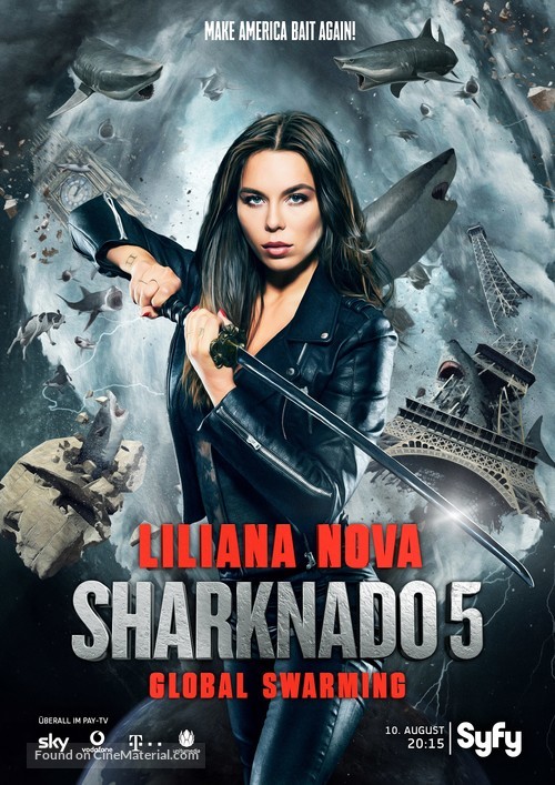 Sharknado 5: Global Swarming - Movie Poster