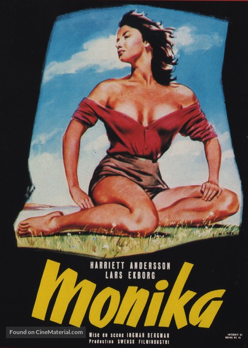 Sommaren med Monika - French Movie Poster