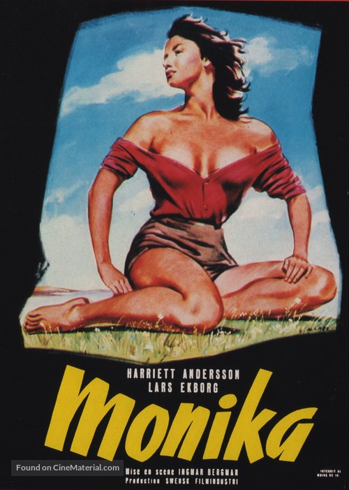 Sommaren med Monika - French Movie Poster