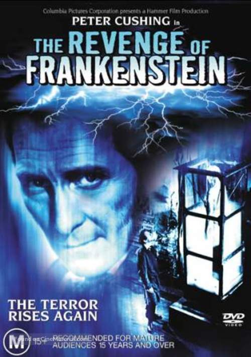 The Revenge of Frankenstein - Australian DVD movie cover