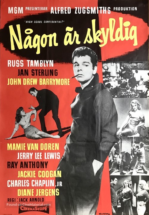 High School Confidential! - Swedish Movie Poster