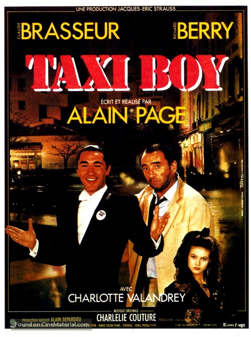 Taxi Boy - French Movie Poster