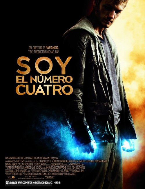 I Am Number Four - Mexican Movie Poster