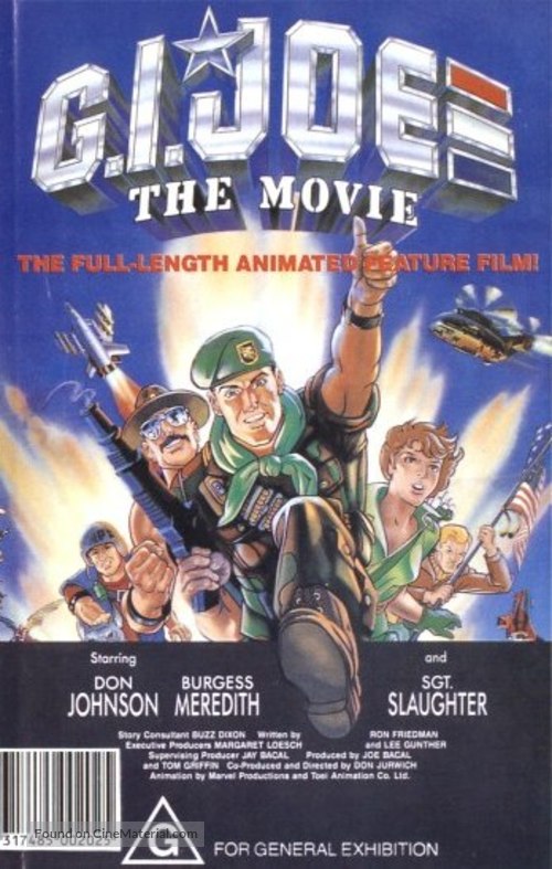 G.I. Joe: The Movie - Australian VHS movie cover