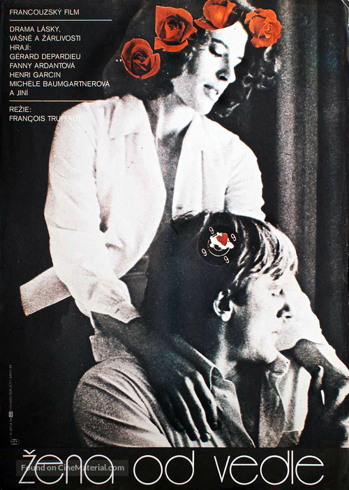 La femme d&#039;&agrave; c&ocirc;t&eacute; - Czech Movie Poster