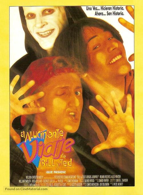 Bill &amp; Ted&#039;s Bogus Journey - Spanish Movie Poster