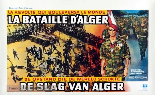 La battaglia di Algeri - Belgian Movie Poster