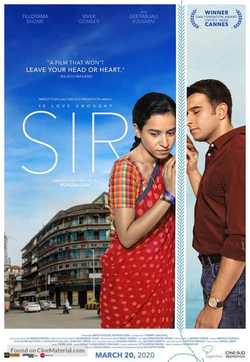 Sir - Indian Movie Poster