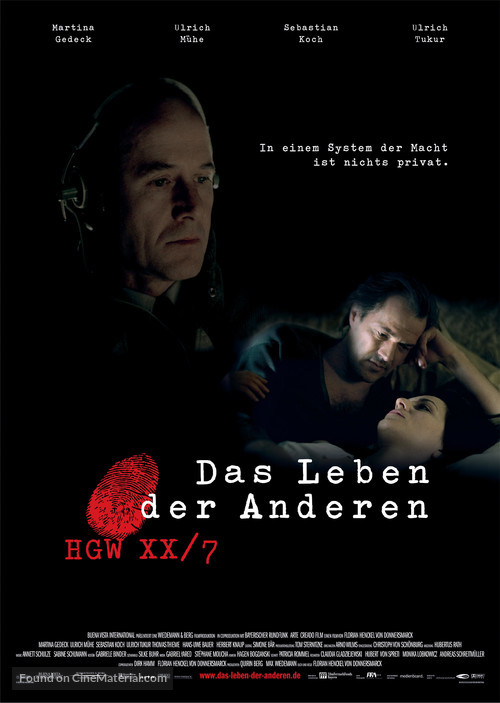 Das Leben der Anderen - German Movie Poster
