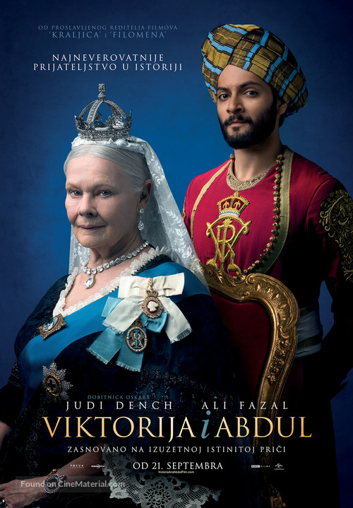 Victoria and Abdul - Serbian Movie Poster