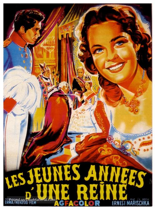 M&auml;dchenjahre einer K&ouml;nigin - French Movie Poster