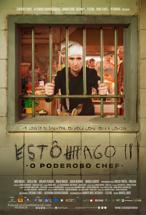 Est&ocirc;mago II: O Poderoso Chef - Brazilian Movie Poster