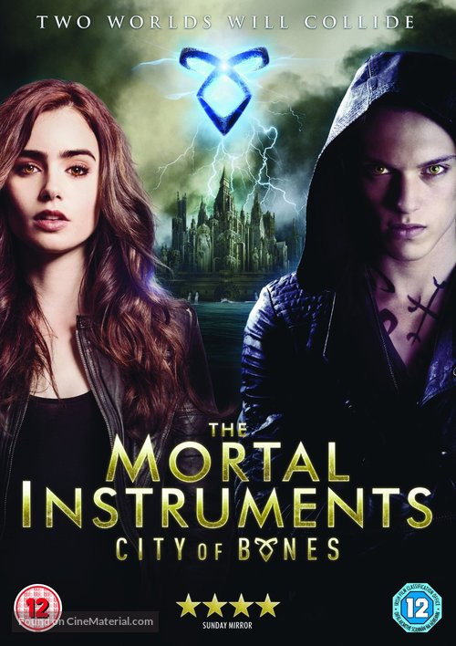 The Mortal Instruments: City of Bones - British DVD movie cover