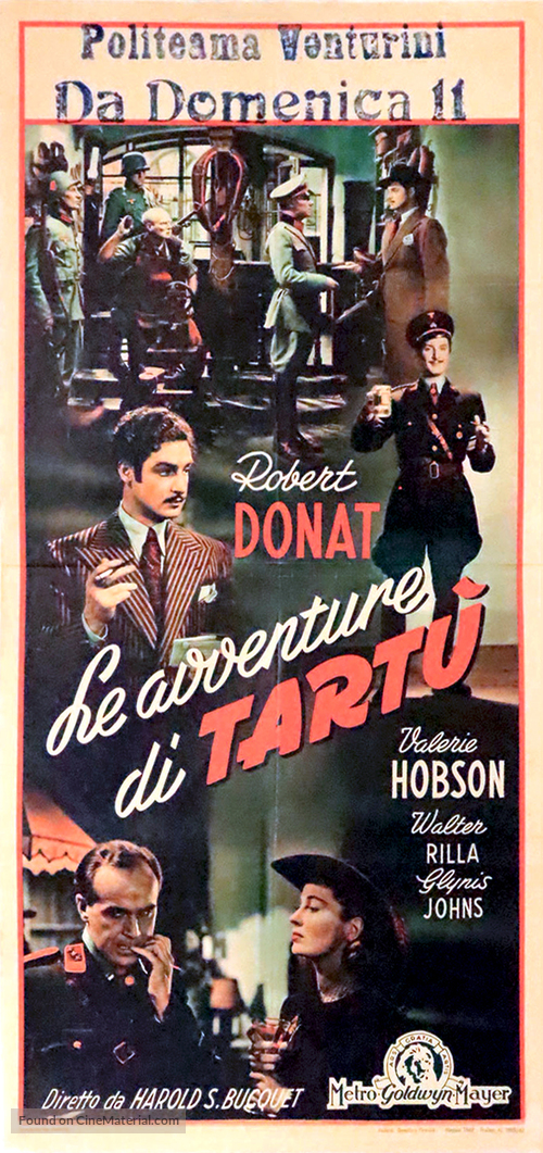 The Adventures of Tartu - Italian Movie Poster