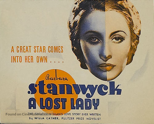 A Lost Lady - poster