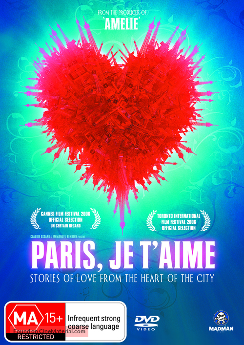 Paris, je t&#039;aime - Australian Movie Cover