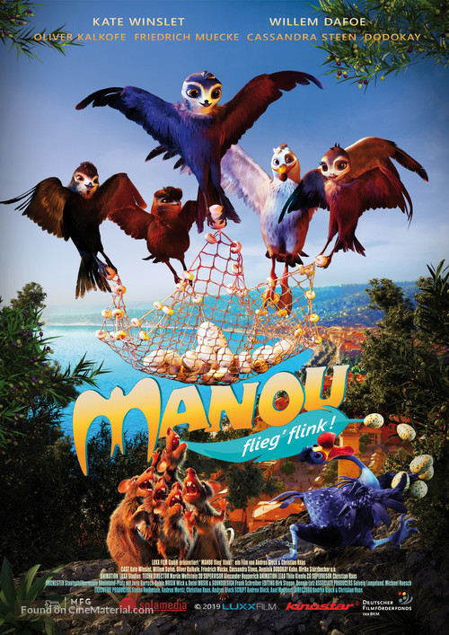 Manou the Swift - German Movie Poster