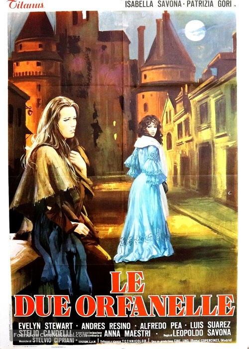 Due orfanelle, Le - Italian Movie Poster