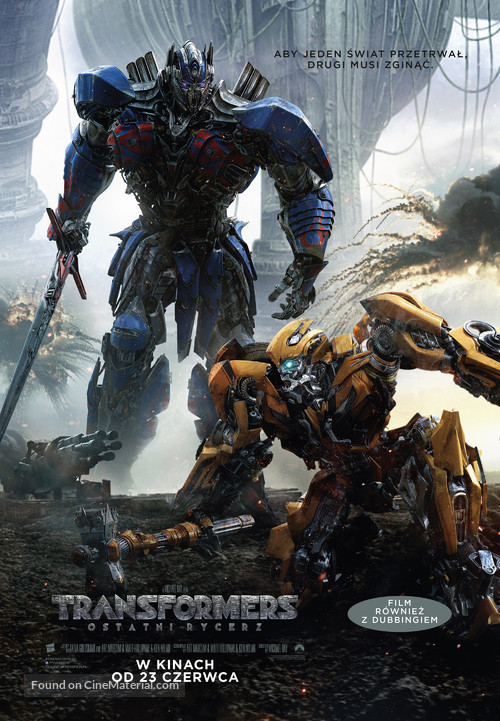 Transformers: The Last Knight - Polish Movie Poster