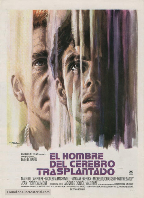 L&#039;homme au cerveau greff&eacute; - Spanish Movie Poster