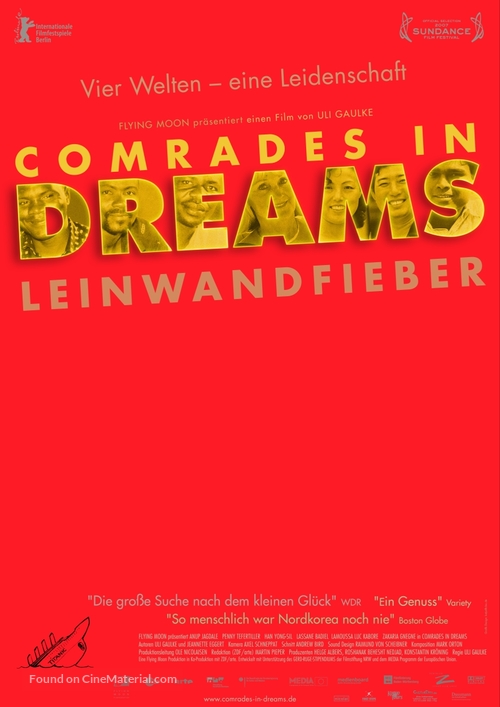 Comrades in Dreams - German Movie Poster