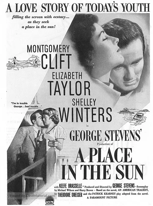 A Place In The Sun 1951 Movie Poster