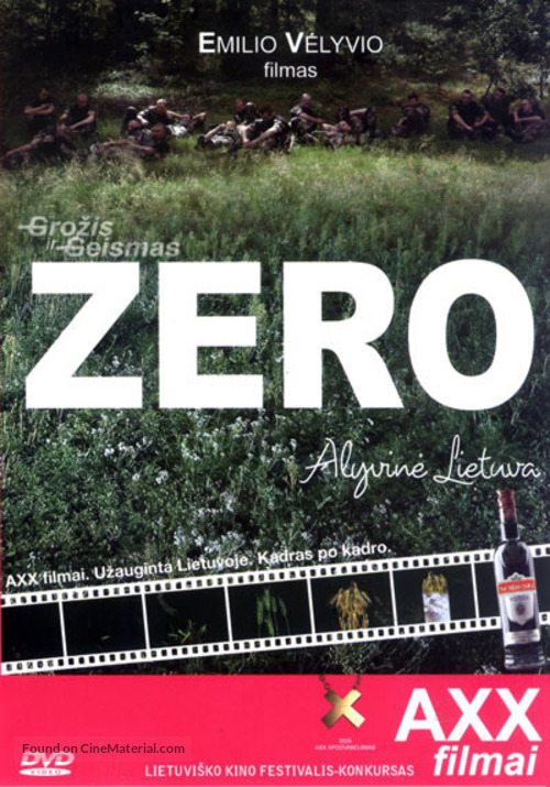 Zero. Alyvine Lietuva - Lithuanian DVD movie cover