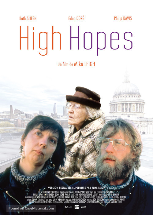 High Hopes - French Re-release movie poster