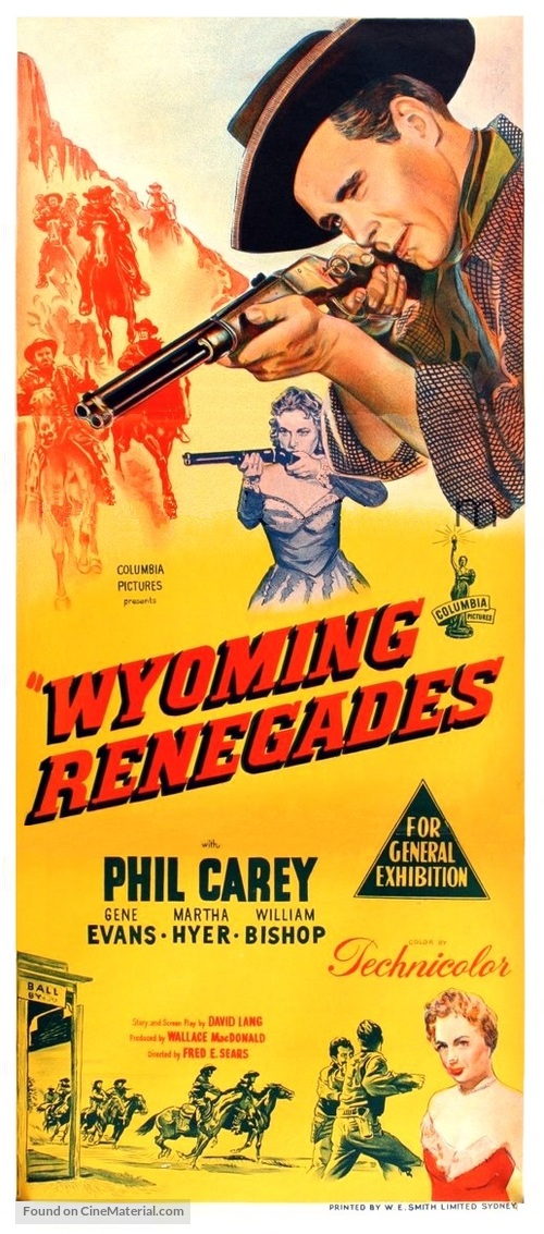 Wyoming Renegades - Australian Movie Poster